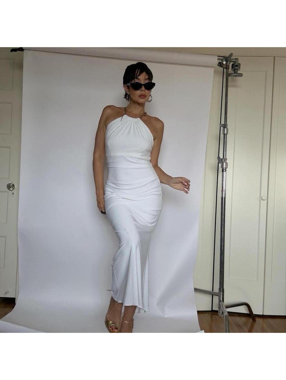 Vintage White Y2K Cache Dress
